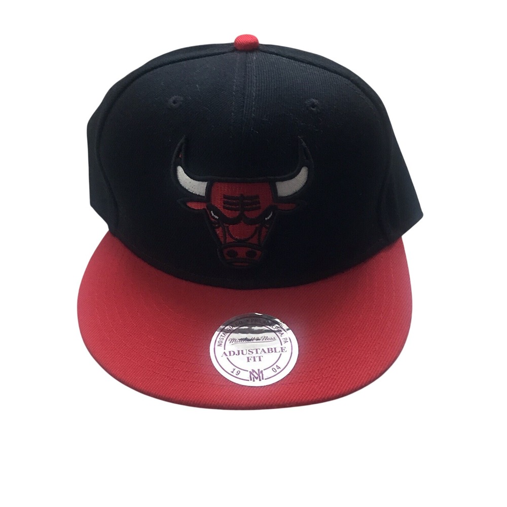 Chicago Bulls Mitchell & Ness 2 Tone NBA Snapback Hat Cap Adult OSFA